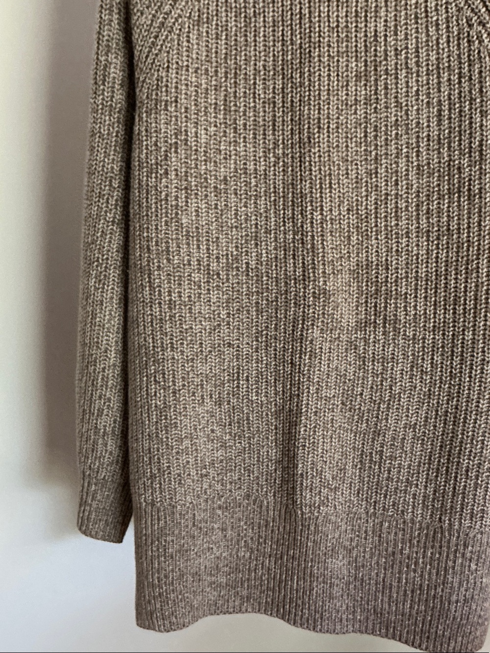 Ellen Tracy Marled Crewneck Sweater, Oatmeal Marl, Size Large - Picture 11 of 16
